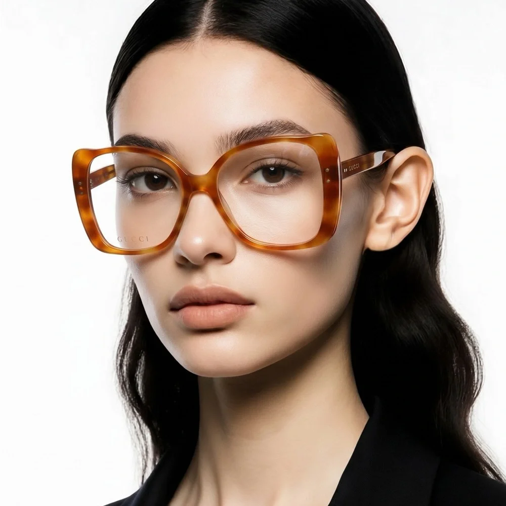 Luxury New Authentic Gucci GG0473O 003 Eyeglasses